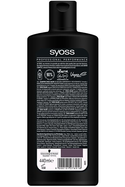 Syoss Șampon colorant pentru păr vopsit 3x 440ml
