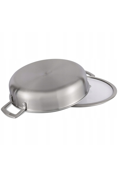 NO BRAND PŁYTKI Oală cu inducție antiaderentă tip fagure cu capac 24cm 2.8L