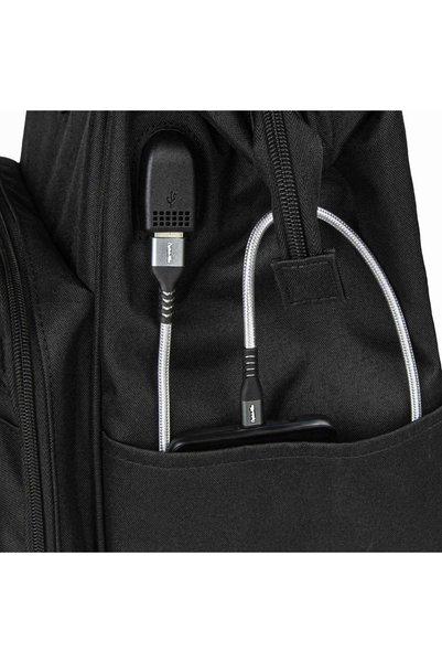 NO BRAND Rucsac urban pentru laptop, tabletă cu port USB Captain Mike 17L