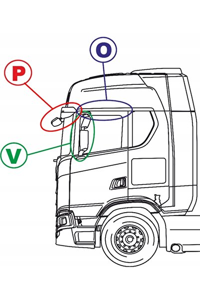 NO BRAND Suport antenă CB reglabil Volvo FH modele noi