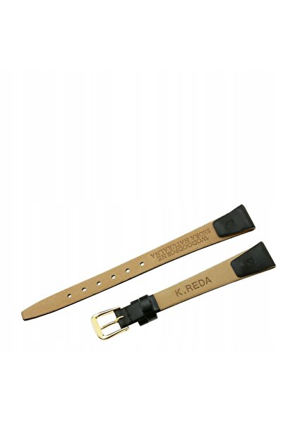 NO BRAND Curea REDA 12 mm, netedă, neagră, lipită, pentru ceasuri cu sistem d...