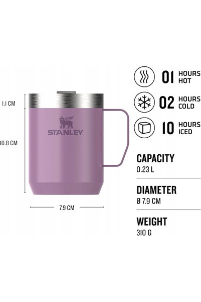 NO BRAND Cană termică 230ml din oțel inoxidabil cu mâner, la modă și practică