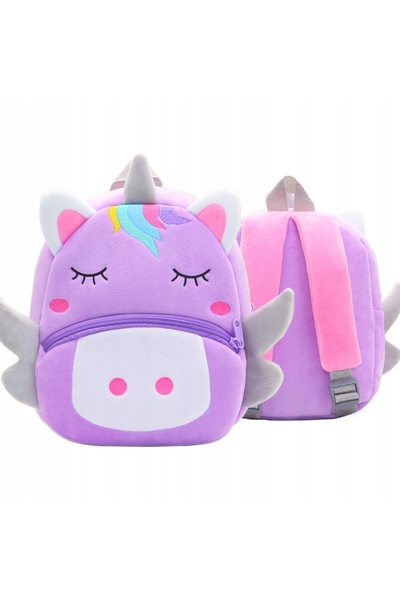 NO BRAND Rucsac de pluș pentru copii preșcolari, unicorn bebeluș