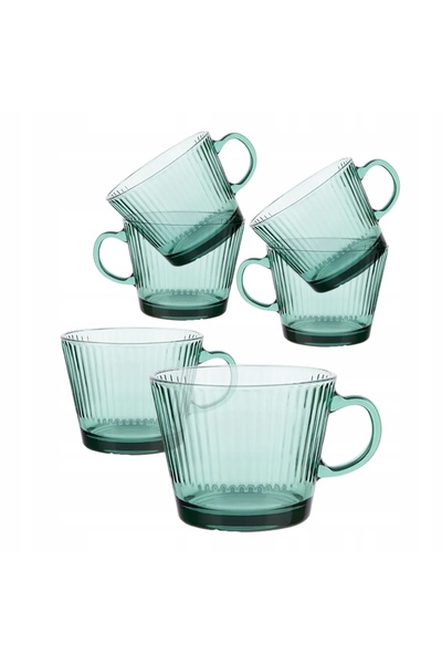 NO BRAND Set de căni de cafea și pahare mari Altom Design Ofelia 410 ml 6 piese