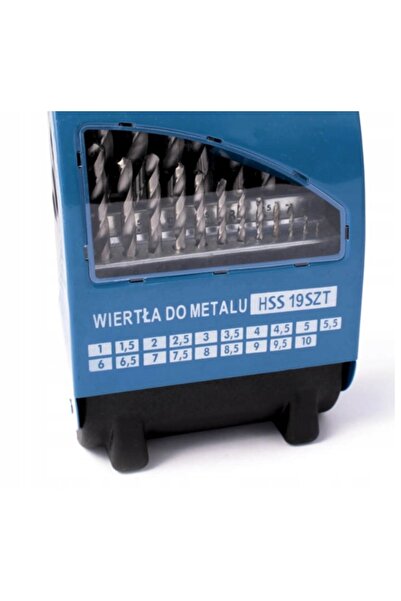 NO BRAND SET DE BURGHI DE METAL ȘI LEMN HSS PENTRU ȘURUBELNICE – SET DE 19 EL...