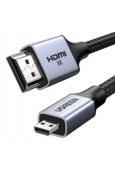 Ugreen Cablu adaptor micro HDMI la HDMI 2.1 8K 2m gri