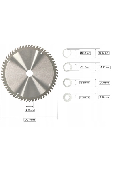 NO BRAND Lamă de ferăstrău pentru lemn de 230 mm, lamă de ferăstrău circulară...