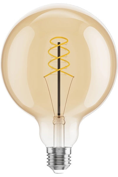 Mexen 3x Bec LED cu filament E27 Edison, chihlimbar cald, 8W=40W, spiralat Vi...