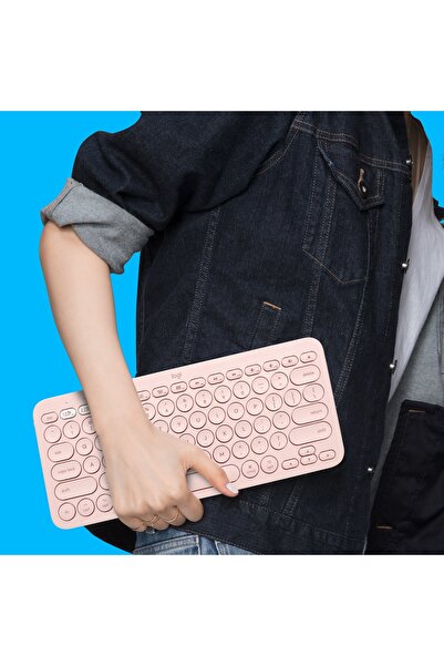 logitech Super Tastatură K380 - BLUETOOTH PC TV Mac iPad QWERTY - ROZ
