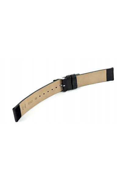 NO BRAND HORIDO 1158 - NEGRU - 18mm - Curea de ceas din piele