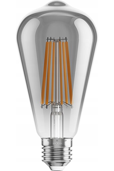 Mexen 6x Bec LED cu filament E27, tip Edison, lumină caldă, 10W=40W, fără pâl...