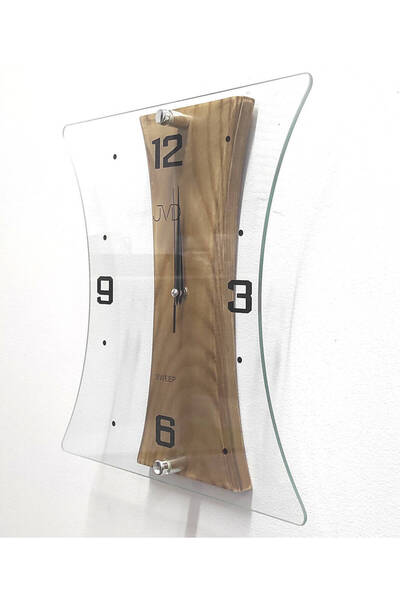 NO BRAND JVD NS16051/78 - 28x30cm - Ceas de perete - Lemn și sticlă