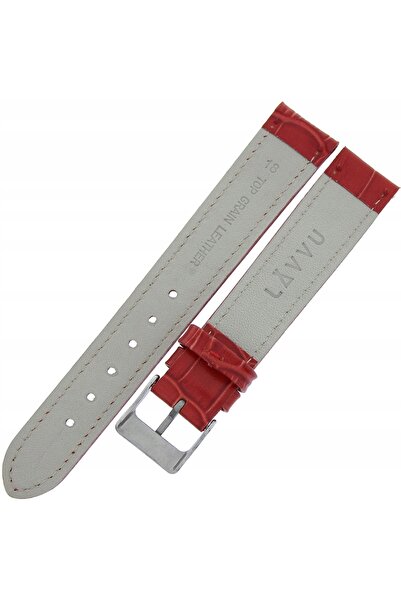 NO BRAND LAVVU Croco LSIUR18 - 18mm - Roșu - Curea de ceas din piele