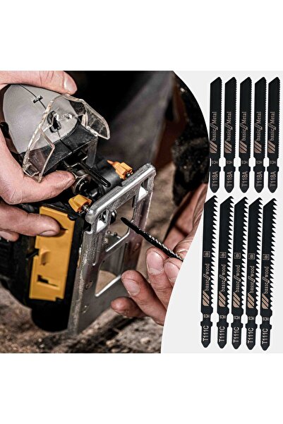 NO BRAND Fierăstrău jig saw pentru lemn și metal cu laser + 10 lame de ferăstrău
