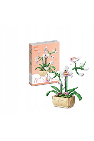 NO BRAND SET DE CUBURI DE CONSTRUCȚIE 580 ELEMENTE Orhidee Phalaenopsis Spira...