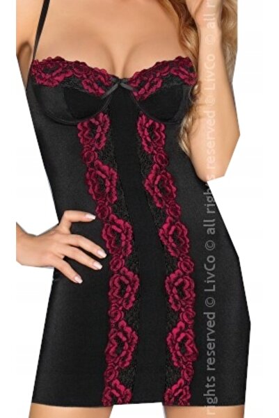 LIVIA CORSETTI Cămașă de noapte de damă 45710 fără mâneci, scurtă, mărimea L/XL