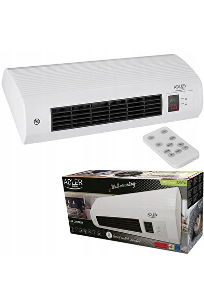 adler PERDEA DE AER CU TERMOREGULARE ȘI VENTILATOR, TELECOMANDĂ, 2 MODURI