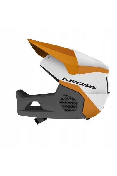 NO BRAND Casca de ciclism pentru copii Cross Glide integrală albă - S 52-56 cm