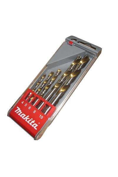 Makita Set de 5 burghie HSS pentru metal 4-10mm