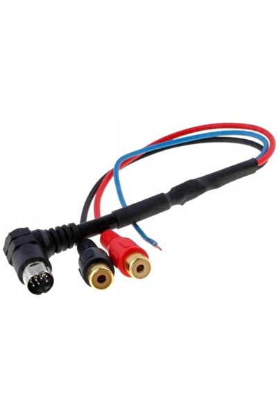 NO BRAND Cablu de semnal Mini ISO la RCA Adaptor radio VW Audi Skoda Seat AUX
