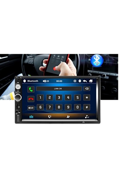NO BRAND Radio auto Bluetooth 2 DIN CAMECHO USB, AUX SD Ecran de 7 inch