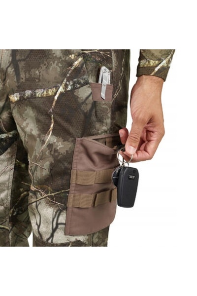 NO BRAND Pantaloni de vânătoare Solognac Respi 500 camo treemetic