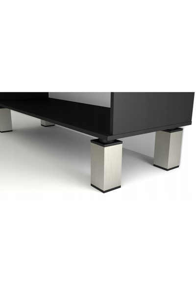 NO BRAND 4 x Picior reglabil pentru mobilier, H 120 mm, Inox