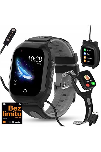 NO BRAND Ceas inteligent cu funcție de telefon pentru copii, GPR, apeluri, mu...