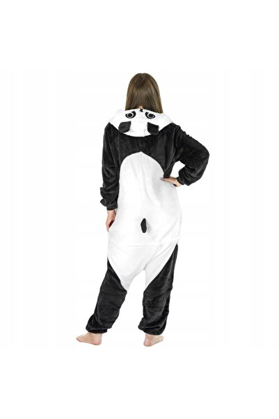 NO BRAND PANDA PAJAMA KIGURUMI M SALOPETĂ COSTUM DE TRENING ONESIE DINTR-O BU...