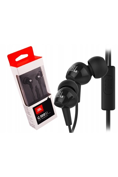 JBL Căști universale cu fir C100SI cu microfon, mufă mini jack de 3,5 mm