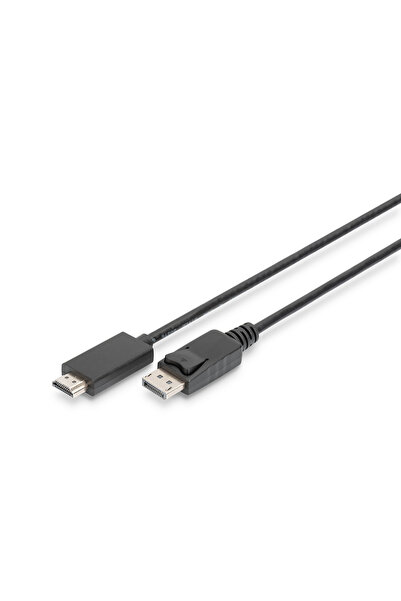 Digitus Cablu adaptor DisplayPort 1.2 4K 60Hz UHD Tip DP/HDMI A M/M Negru