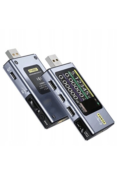 NO BRAND Tester USB multifuncțional cu Bluetooth, USB-C, măsurare tensiune și...