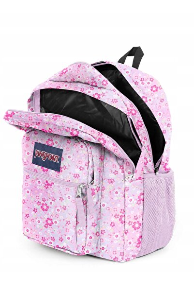 Jansport Rucsac școlar mare, floral, pentru studenți