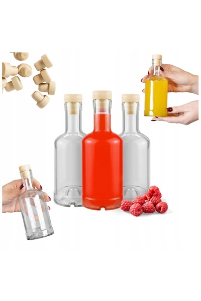 NO BRAND 10 sticle festive cu motiv de brad, 250 ml, pentru lichioruri, cadou...