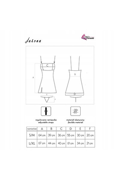 Livco Corsetti Tricou de damă senzual Jusona Cllaret Bordo S/M