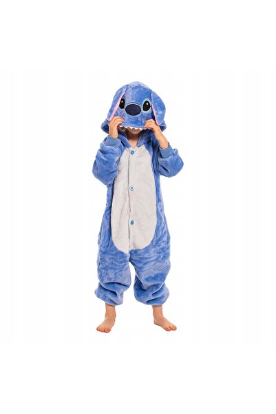 NO BRAND Pijamale pentru copii Costum Kigurumi întreg pentru copii Stich Alba...