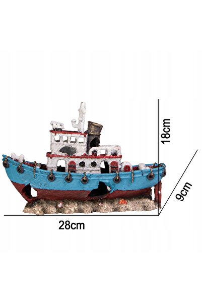 NO BRAND DECOR AQUARIUM - NAVEA 28X9X18 CM, DECORATIVA LATEA, UNIVERSAL, LOKA...