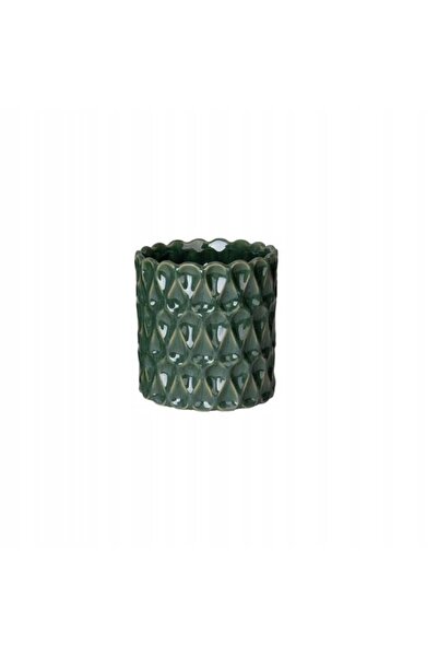 NO BRAND Ghiveci cu protecție, verde, Ø 13 cm