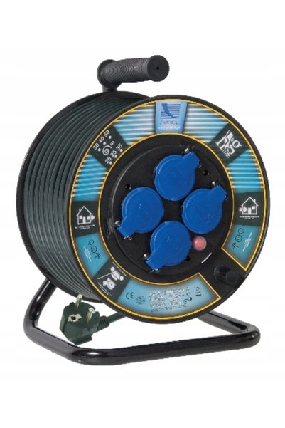 PAWBOL Cablu prelungitor pe tambur PB O 250 H05RR F 3x1.5 - 20m, 4xGZ16A (250...