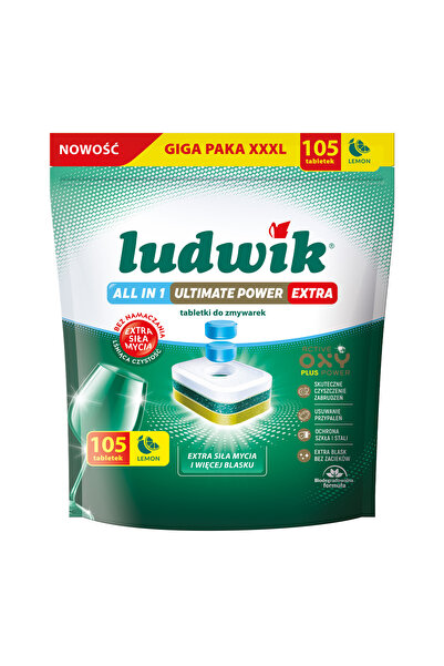 LUDWİK Pastile pentru mașina de spălat vase, totul într-unul, putere supremă,...
