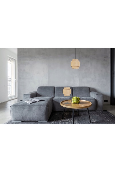 NO BRAND LAMPĂ DE MASĂ LAMPĂ DE NOAPTE ABATJUR BOHO DIN IUTĂ 20 CM