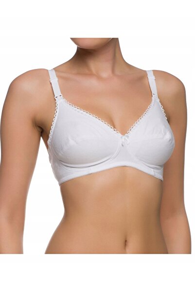 NO BRAND Sutien de alăptare moale, fără armătură, din bumbac, mărimea 85C, Na...