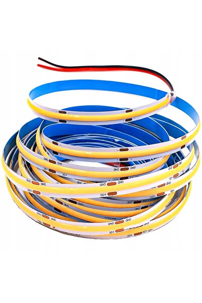 NO BRAND Bandă LED NEON COB 12V 12W/m 8mm CALDĂ 5m