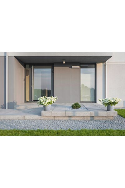 LAMELA BAG Ghiveci LILIA + inserție 30 h57 - Beton Negru