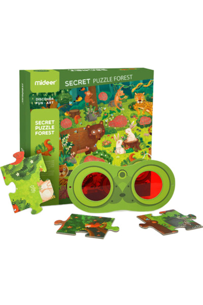 Mideer PUZZLE-uri SECRETE CU OCHELARI 3D PENTRU COPII CELE 35 DE ELEMENTE