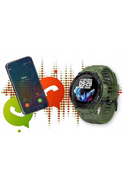 Gravity Smartwatch bărbați, curea sport verde, monitorizare calorii - PENTRU EL