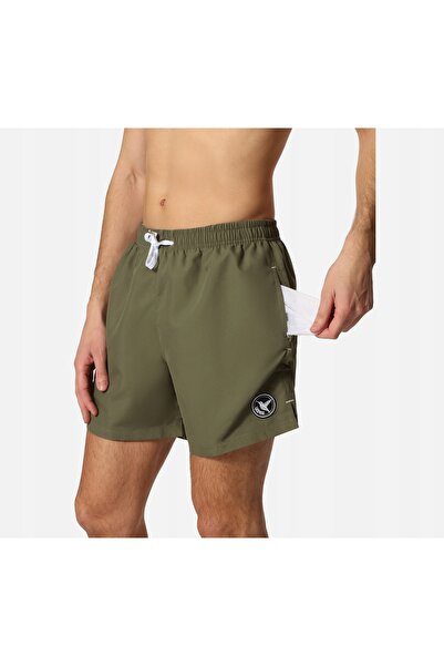 NO BRAND Șorturi de înot pentru bărbați, cu uscare rapidă, LA-198, verde, 5XL