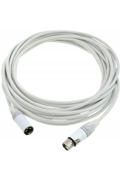 NO BRAND Cablu pro snake XLR M - XLR F TPM 10 m alb