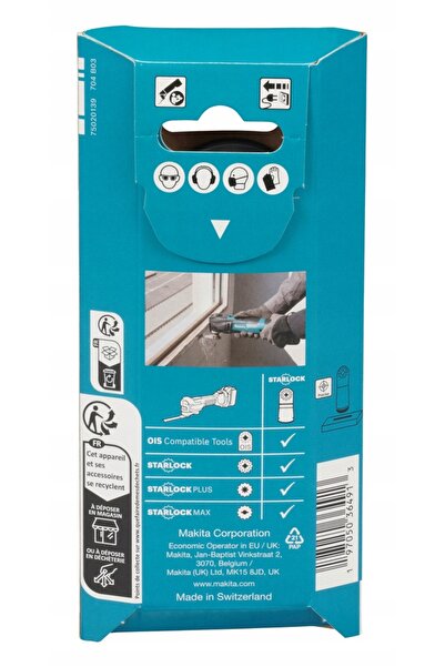Makita Lamă pentru lemn, metal, rășină epoxidică 45x45 starlock 5 bucăți TMA0...