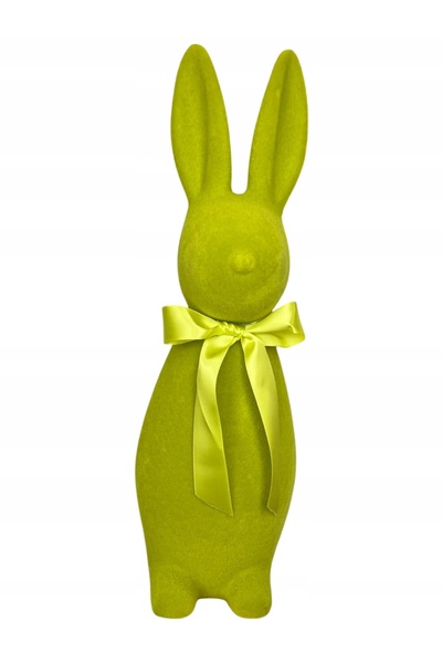 NO BRAND Figurină Iepuraș de Paște de 40cm cu decor de fistic și fundă